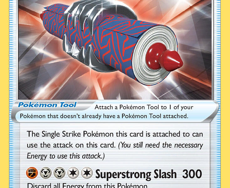 Single Strike Scroll of the Fanged Dragon Pokemon Kaart
