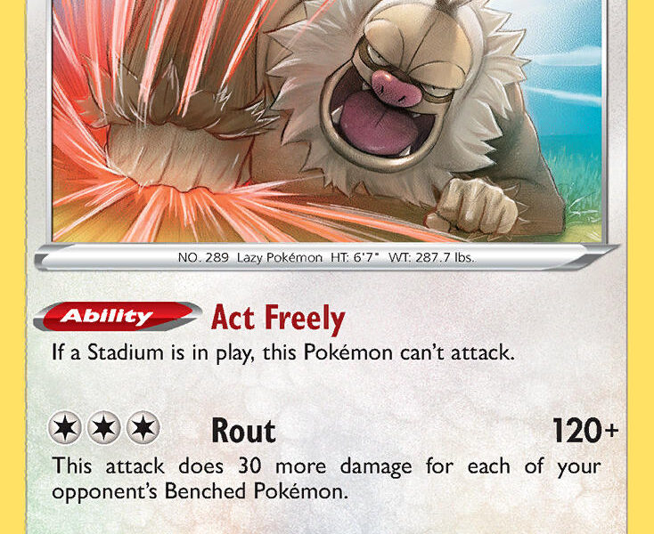 Slaking Pokemon Kaart