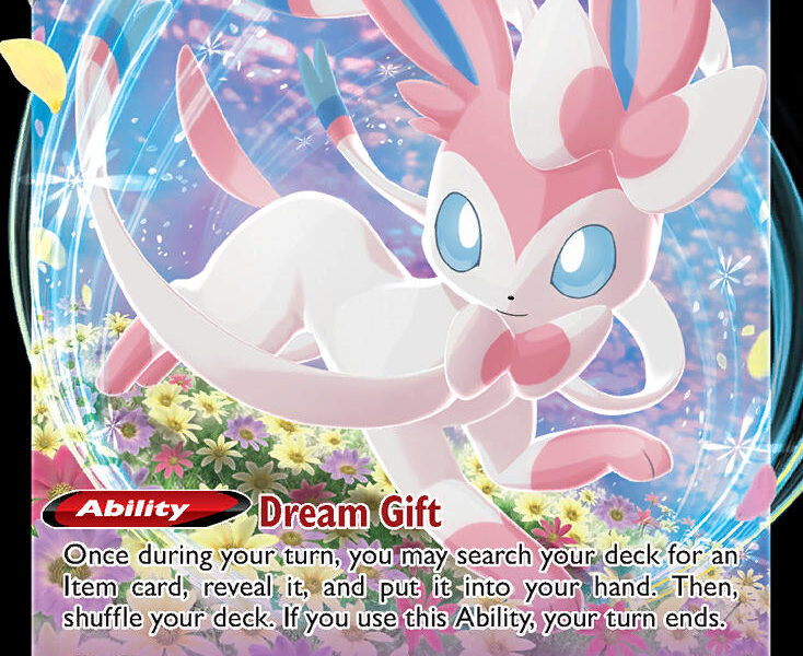 Sylveon V Pokemon Kaart