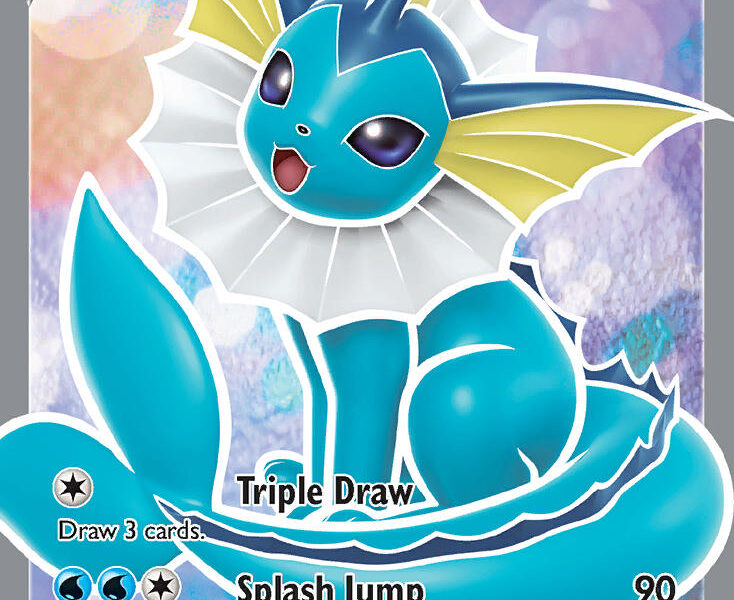 Vaporeon V Pokemon Kaart