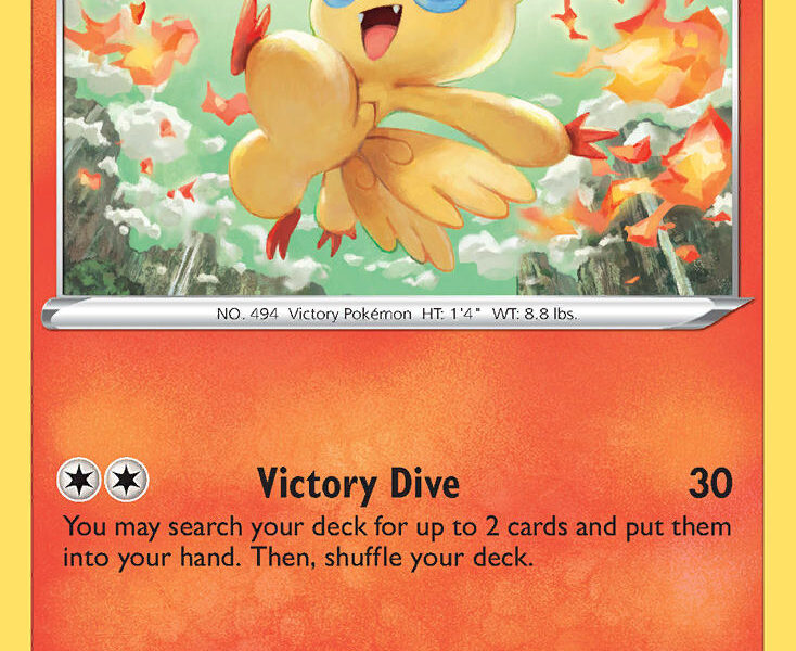 Victini Pokemon Kaart