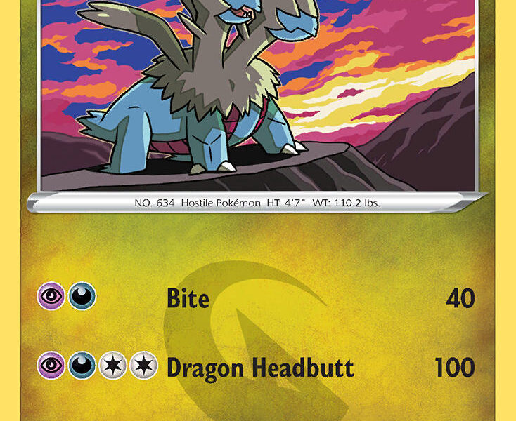 Zweilous Pokemon Kaart