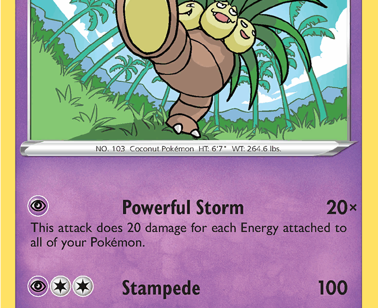 Exeggutor Pokemon Kaart