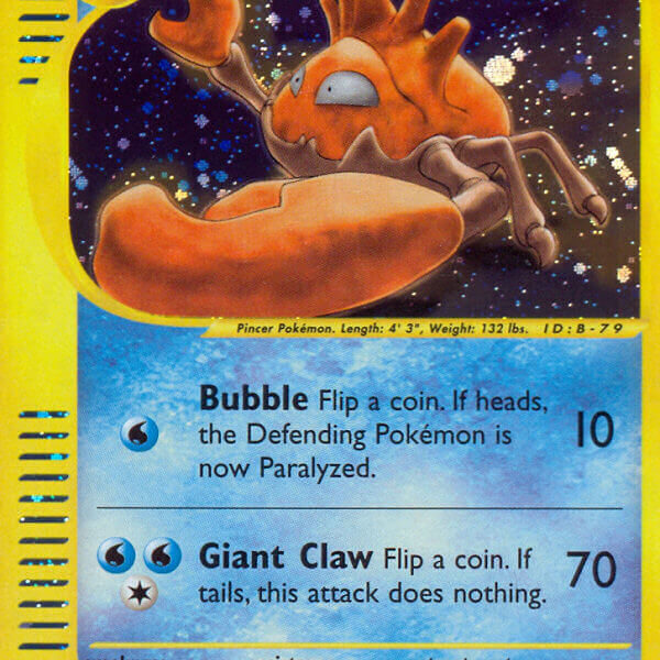 Kingler Pokemon Kaart
