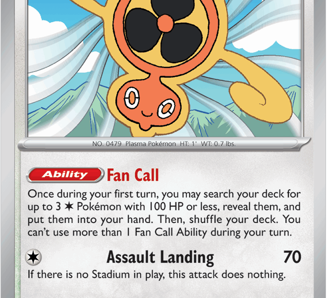 Fan Rotom Pokemon Kaart