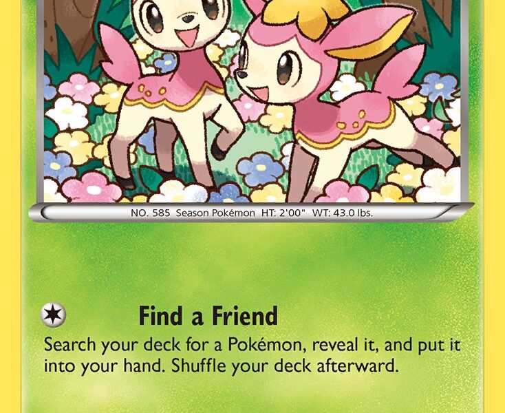 Deerling Pokemon Kaart