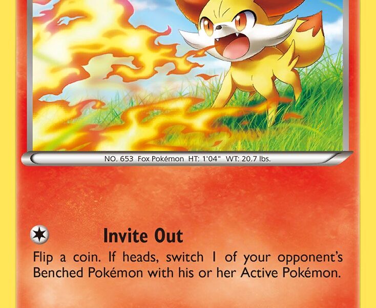 Fennekin Pokemon Kaart