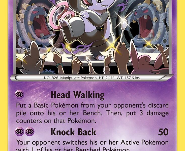Grumpig Pokemon Kaart