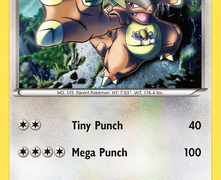 Kangaskhan Pokemon Kaart