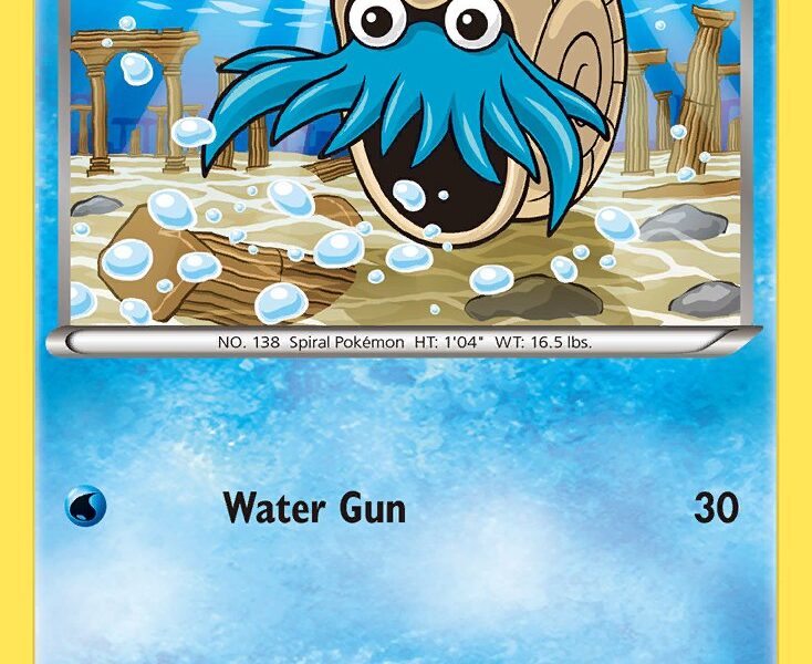 Omanyte Pokemon Kaart