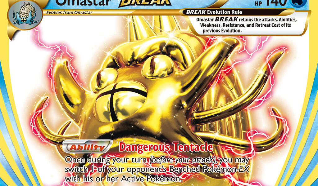 Omastar BREAK Pokemon Kaart