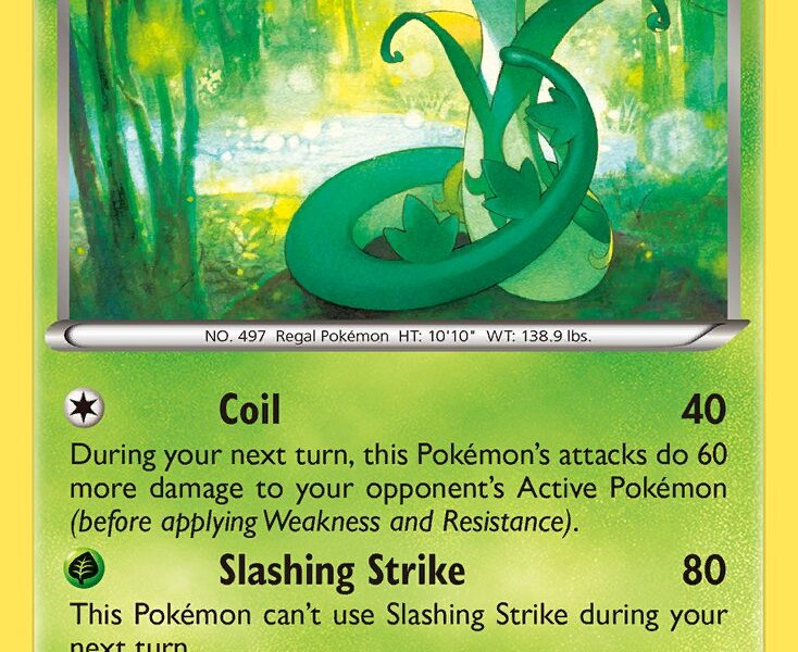 Serperior Pokemon Kaart