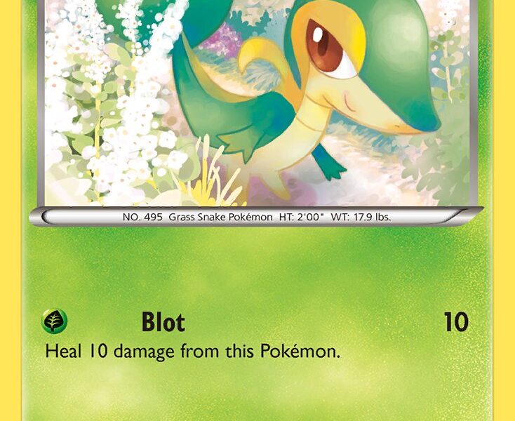 Snivy Pokemon Kaart