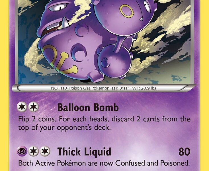 Weezing Pokemon Kaart