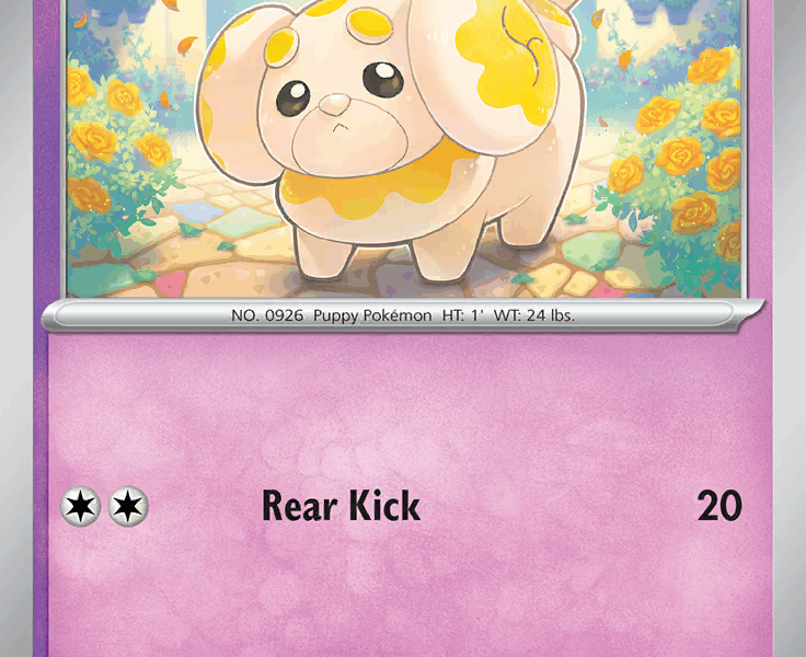 Fidough Pokemon Kaart