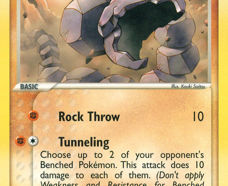 Onix Pokemon Kaart