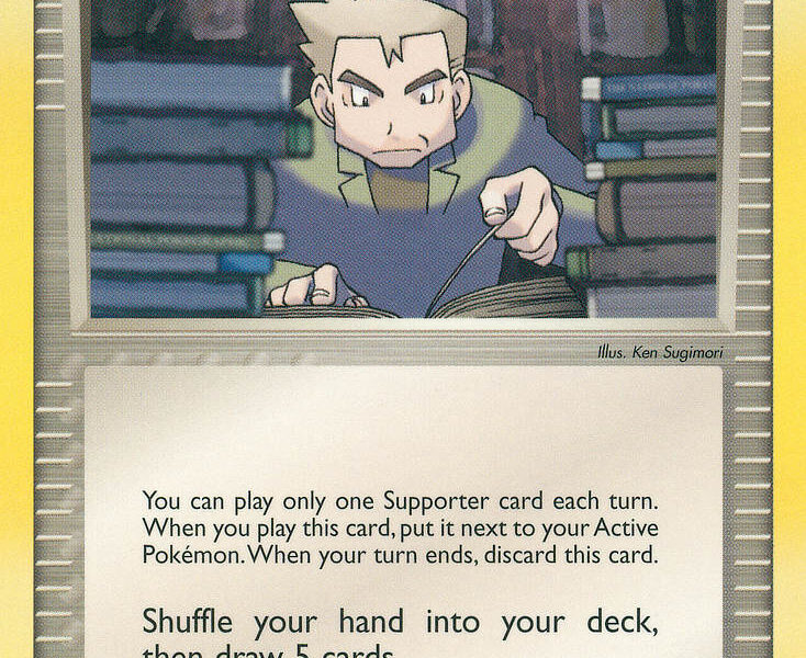 Prof. Oak’s Research Pokemon Kaart