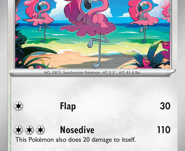 Flamigo Pokemon Kaart