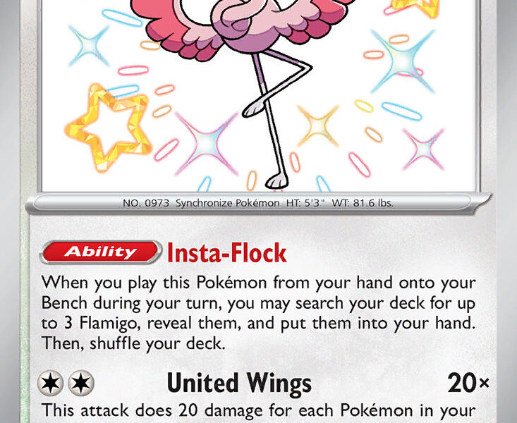 Flamigo Pokemon Kaart