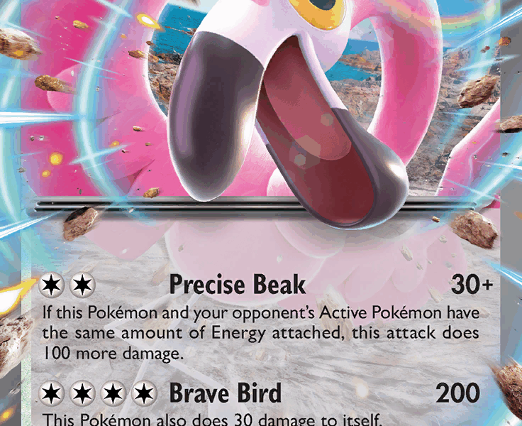 Flamigo ex Pokemon Kaart