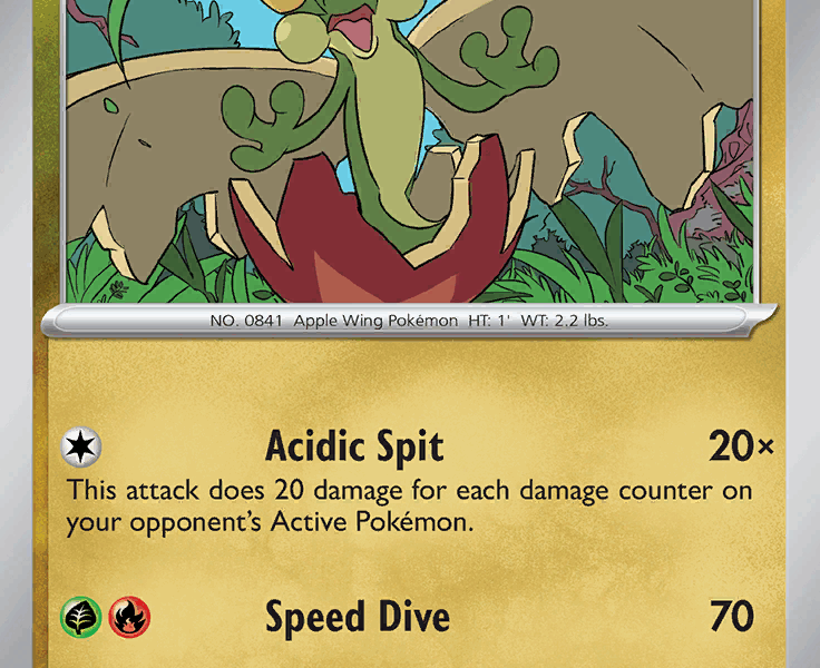 Flapple Pokemon Kaart