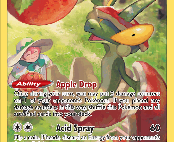 Flapple Pokemon Kaart
