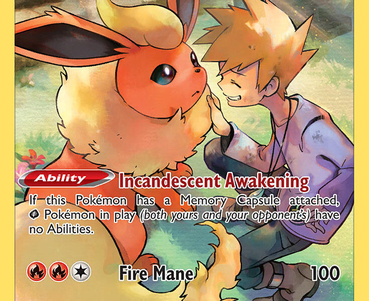 Flareon Pokemon Kaart
