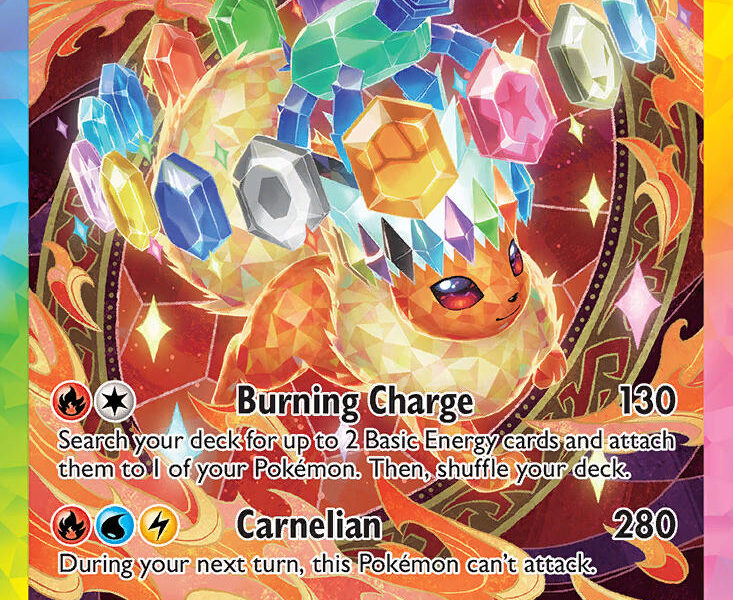 Flareon ex Pokemon Kaart