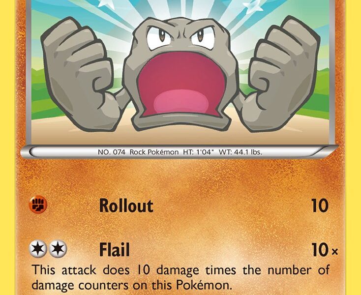 Geodude Pokemon Kaart