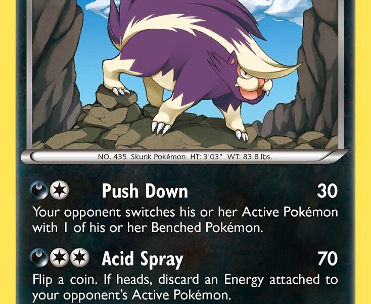 Skuntank Pokemon Kaart