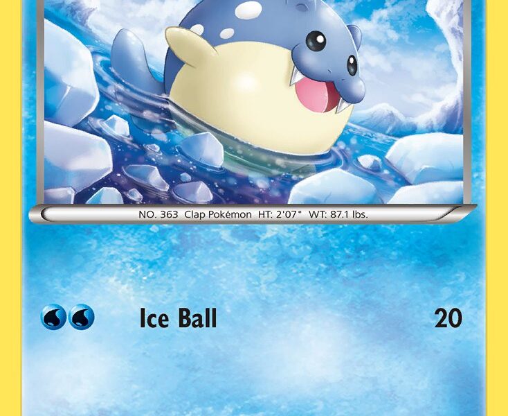 Spheal Pokemon Kaart