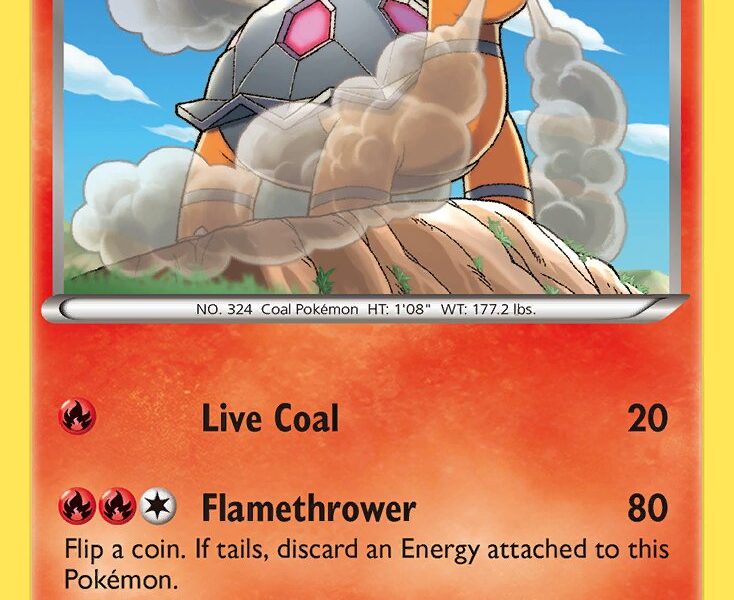 Torkoal Pokemon Kaart