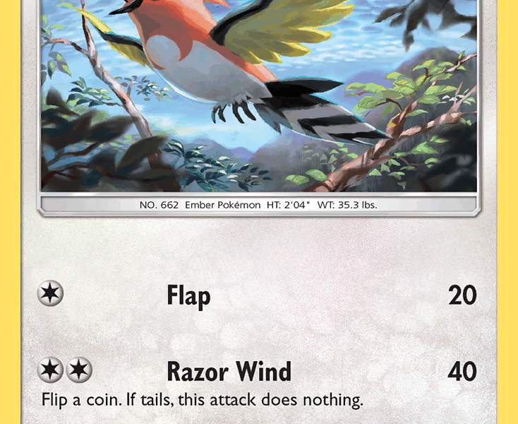 Fletchinder Pokemon Kaart