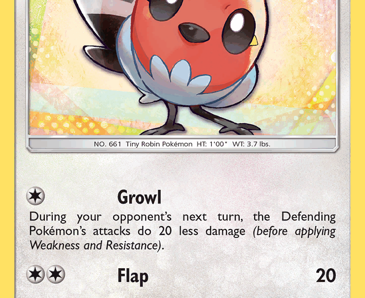 Fletchling Pokemon Kaart