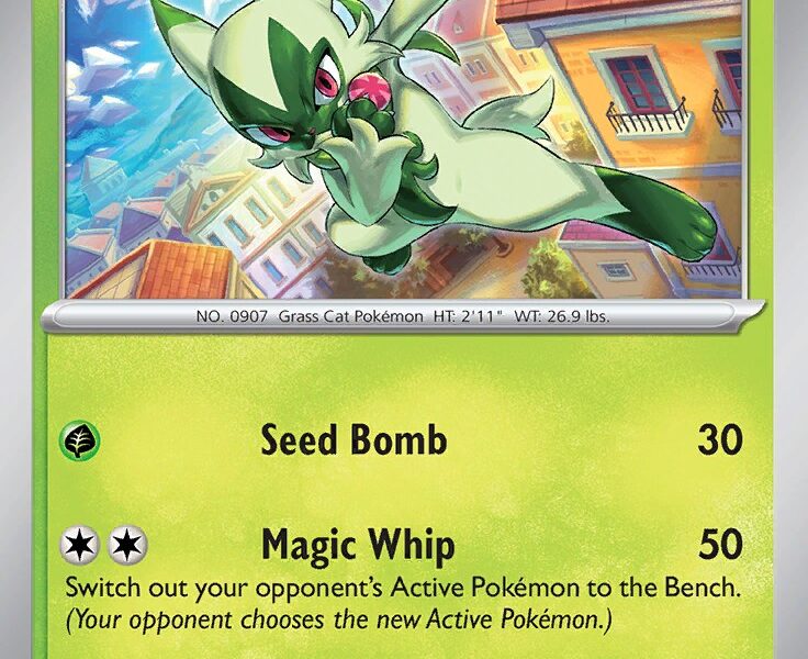 Floragato Pokemon Kaart