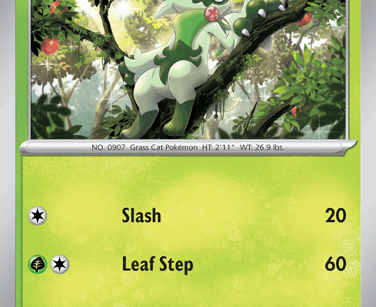 Floragato Pokemon Kaart