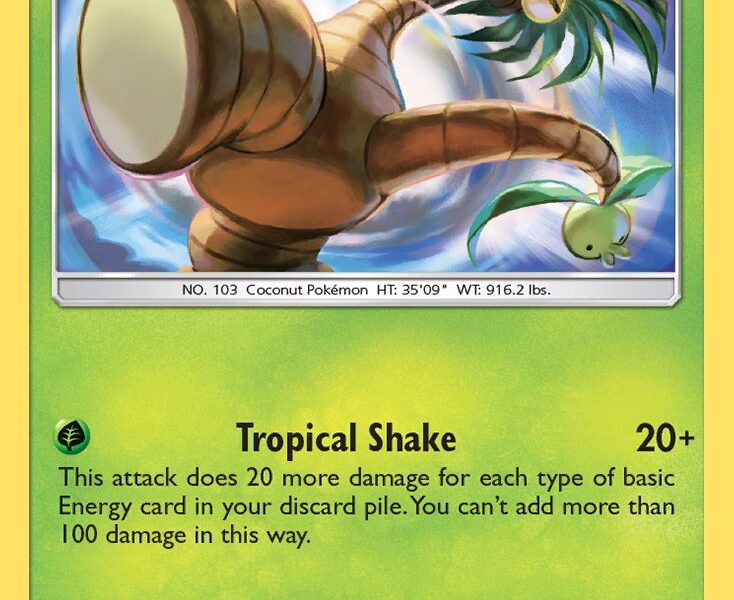 Alolan Exeggutor Pokemon Kaart