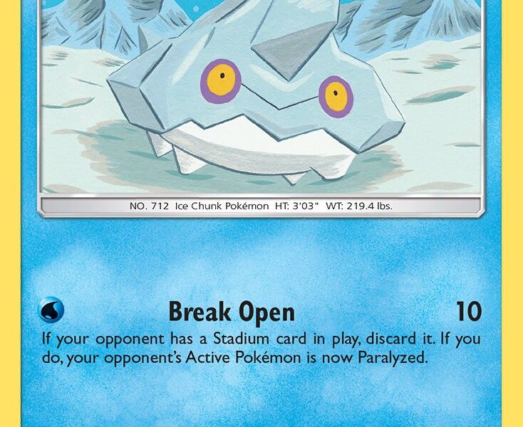 Bergmite Pokemon Kaart