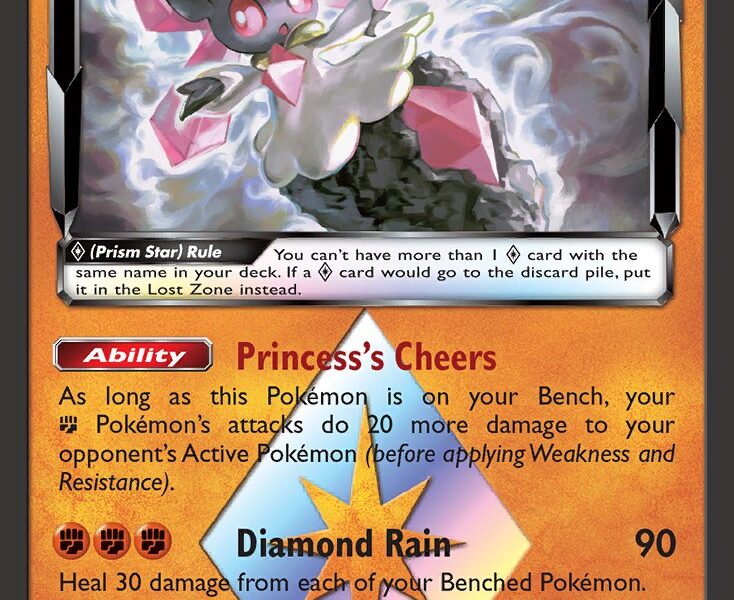 Diancie p Pokemon Kaart