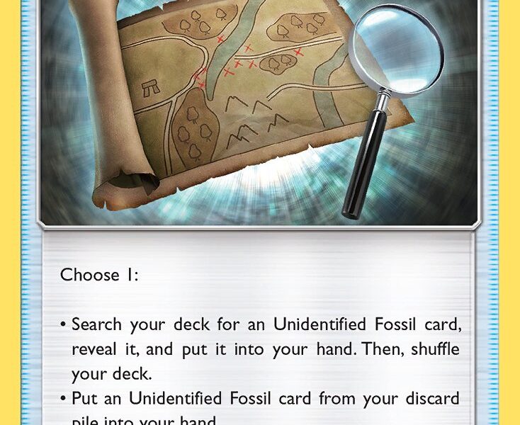 Fossil Excavation Map Pokemon Kaart
