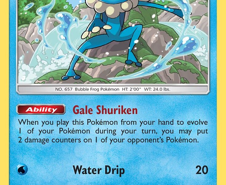Frogadier Pokemon Kaart