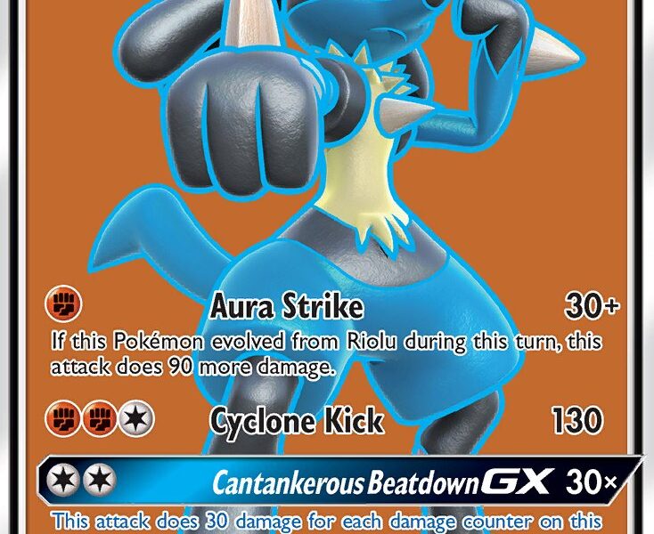 Lucario-GX Pokemon Kaart