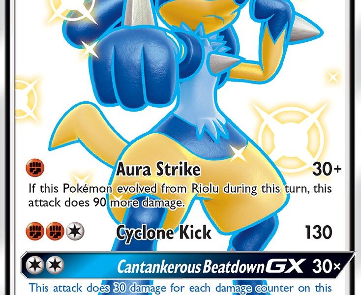 Lucario-GX Pokemon Kaart