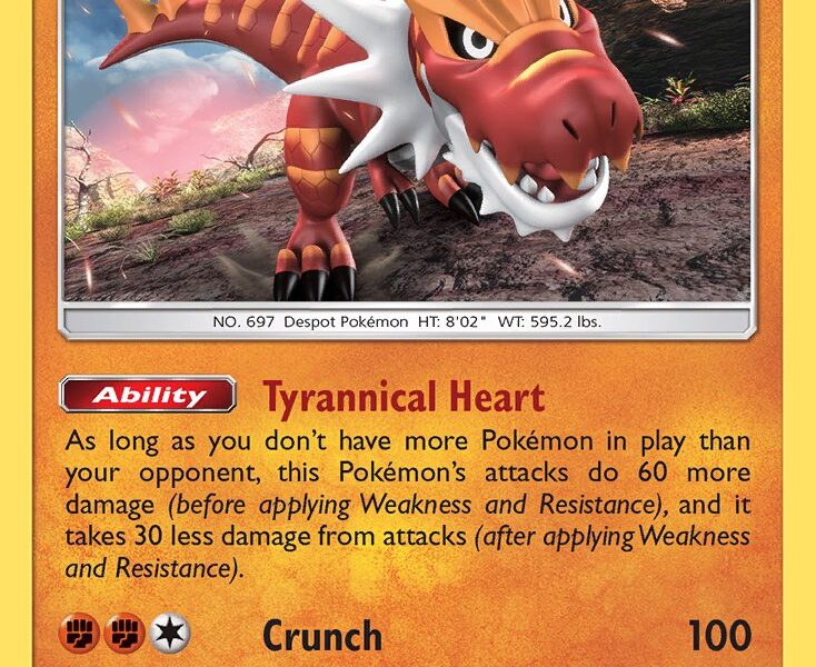Tyrantrum Pokemon Kaart
