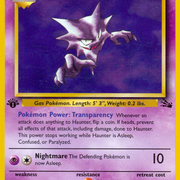 Haunter Pokemon Kaart