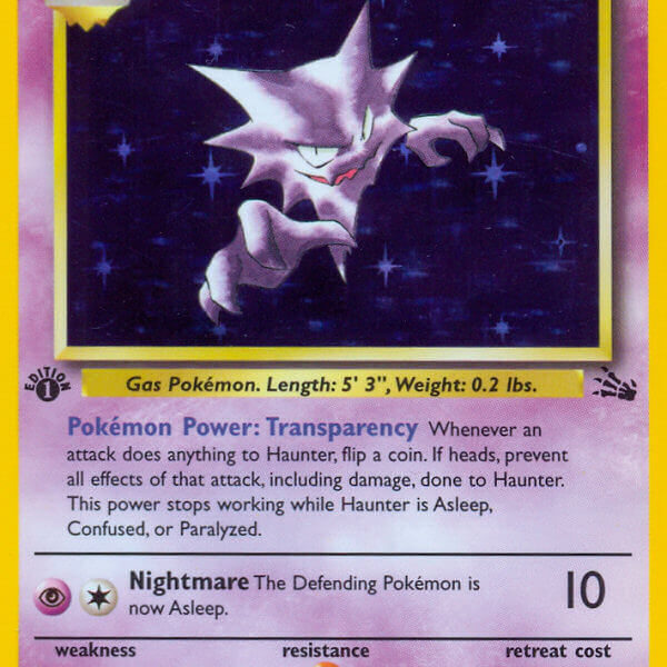 Haunter Pokemon Kaart
