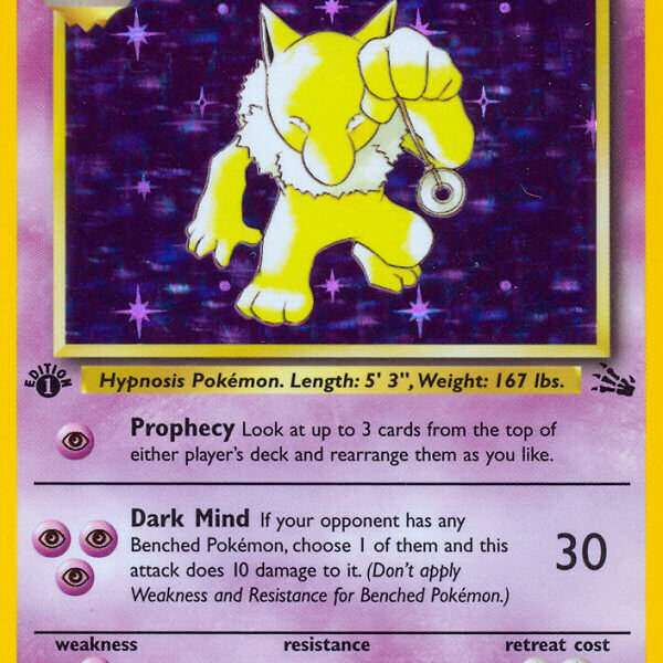 Hypno Pokemon Kaart