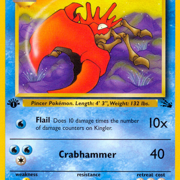Kingler Pokemon Kaart