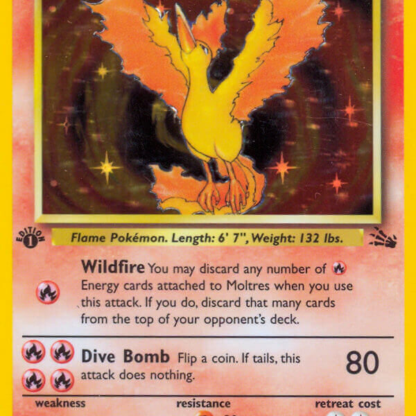 Moltres Pokemon Kaart