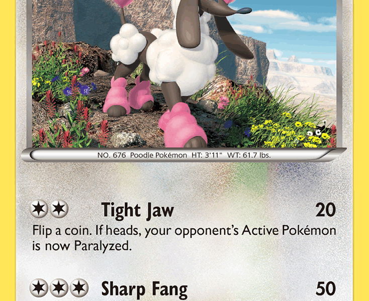 Furfrou Pokemon Kaart